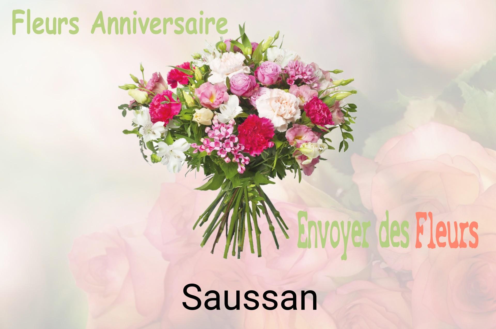Bouquet de fleurs d’anniversaire livré à Saussan